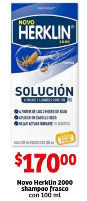 Soriana Mercado Novo Herklin 2000 Shampoo Frasco con 100ml oferta
