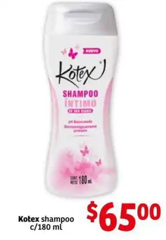 Soriana Mercado Kotex Shampoo c//180ml oferta