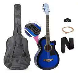 Mercado Libre Guitarra Electroacústica Femmto Criolla AG003 para diestros azul arce brillante oferta