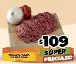 Molida pulpa de res 90-10