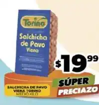Merco Torino - salchicha de pavo viena oferta
