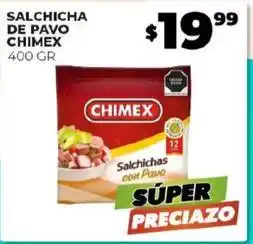 Merco Chimex - salchicha de pavo oferta