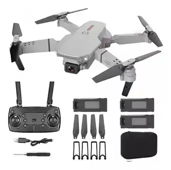 Mercado Libre Drone E88 Pro Cámara 4k Hd Dupla Com 3 Baterías oferta