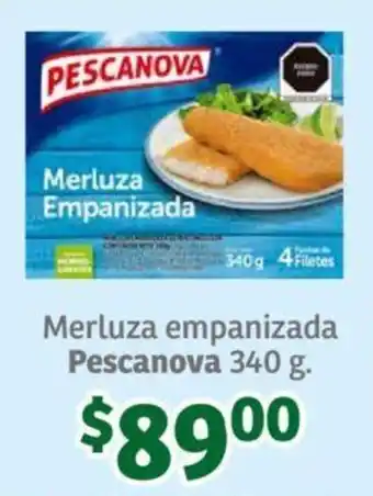 Soriana Súper Merluza empanizada Pescanova 340 g. oferta