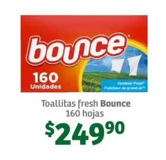 Toallitas fresh Bounce 160 hojas