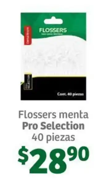 Flossers menta Pro Selection 40 piezas