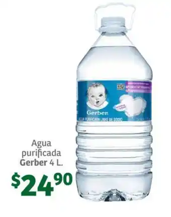 Agua purificada Gerber 4 L.