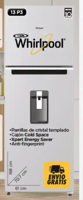 Chedraui Whirlpool Refrigerador Mod. WT1333K oferta