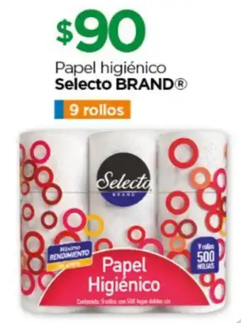 Chedraui Papel higiénico Selecto BRAND 9 rollos oferta