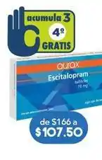 Farmacia San Pablo Aurax - escitalopram 10mg c/14 tab oferta