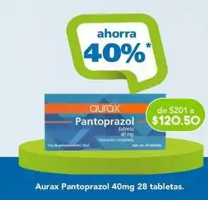 Farmacia San Pablo Aurax - pantoprazol 40mg 28 tabletas oferta