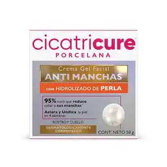 Farmacia San Pablo Cicatricure Porcelana Crema Gel Facial Antimanchas para Rostro y Cuello oferta