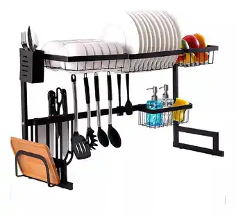 Mercado Libre Escurridor De Trastes Grande Alto Doble Tarja Para Platos Color 52049 oferta