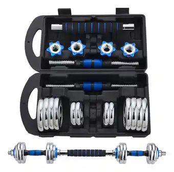 Mercado Libre Kit De Mancuernas Pesas Con Barra Discos Ejercicio Gym 15kg oferta
