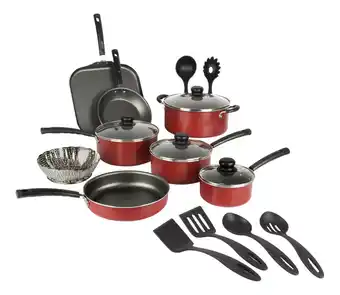 Mercado Libre Batería De Cocina Tramontina Primaware 18 Piezas Color Rojo oferta