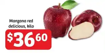 Soriana Híper Manzana red delicious, kilo oferta