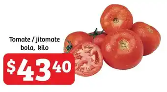 Soriana Híper Tomate/jitomate bola, kilo oferta