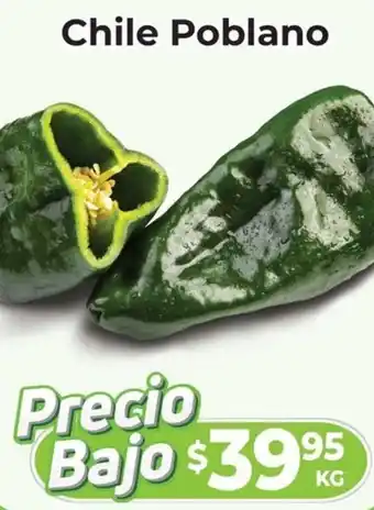 HEB Chile Poblano, kg oferta