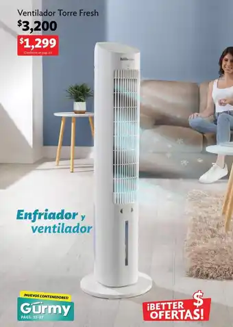 BetterWare Ventilador Torre Fresh oferta