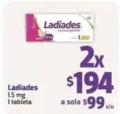 Farmacias YZA Ladiades - 1.5 mg 1 tableta oferta