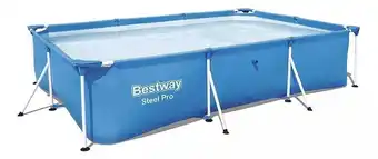 Mercado Libre Alberca estructural rectangular Bestway 56404 con capacidad de 3300 litros de 3m de largo x 2.01m de ancho azul oferta