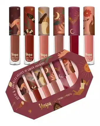 Mercado Libre Yuya Set 6 Labiales Liquidos Velvet Edicion Limitada oferta