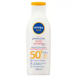 Farmacias YZA NIVEA SUN Protector Solar Corporal Protect & Sensitive FPS 50 125 ml oferta