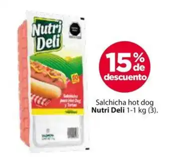 Zorro Salchicha hot dog Nutri Deli 1-1 kg (3) oferta