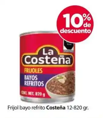 Zorro Frijol bayo refrito Costeña 12-820 gr. oferta