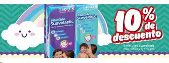 Zorro Pañal bebé Suavelastic max jumbo y xj 4-40 pzs. oferta
