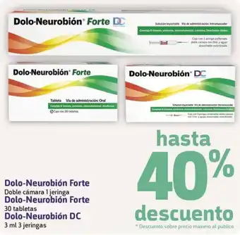 Farmacias YZA Dolo-Neurobión Forte D Doble cámara 1 jeringa Dolo-Neurobión Forte 30 tabletas Dolo-Neurobión DC 3 ml 3 jeringas oferta