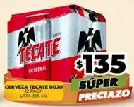 Merco Tecate - cerveza rojo oferta