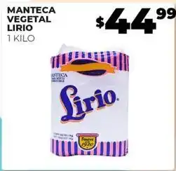 Merco Lirio - manteca vegetal oferta