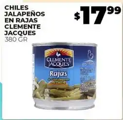 Merco Clemente jacques - chiles jalapeños en rajas oferta