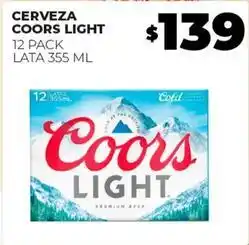 Merco Coors light - cerveza oferta