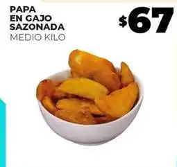 Merco Papa en gajo sazonada oferta