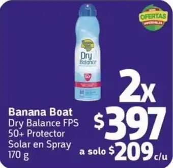 Farmacias YZA Banana Boat Dry Balance FPS 50+ Protector Solar en Spray 170 g oferta