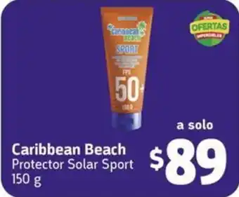 Farmacias YZA Caribbean Beach Protector Solar Sport 150 g oferta