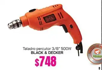 Fresko Black & decker - taladro percutor 3/8 500w oferta