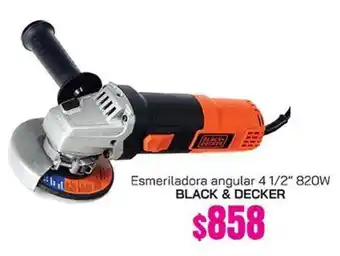 Black & decker - esmeriladora angular 4 1/2 820w
