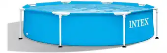 Alberca estructural redondo Intex 28205 con capacidad de 1828 litros de 450cm de largo x 220cm de ancho de 2.44m de diámetro 