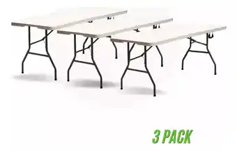 Mercado Libre Mesa Plegable 3 Pack Plástico Tipo Portafolio 1.80m Portátil oferta