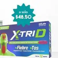 X-trid - d 15/5/250mg 12 capsulas