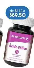 Al natural - ácido fólico 30 tabletas