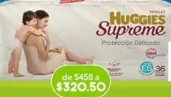 Farmacia San Pablo Huggies supreme - etapa 6 unisex 36 pañales oferta