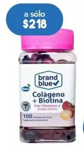 Farmacia San Pablo Brand Blue Colágeno+Biotina 100 gomitas oferta