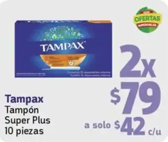 Farmacias YZA Tampax Tampón Super Plus 10 piezas oferta