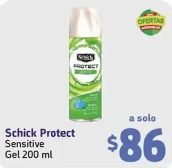 Farmacias YZA Schick Protect Sensitive Gel 200 ml oferta