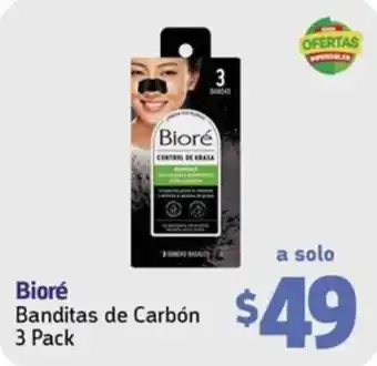 Farmacias YZA Bioré Banditas de Carbón 3 Pack oferta