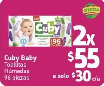 Cuby Baby Toallitas Húmedas 96 piezas